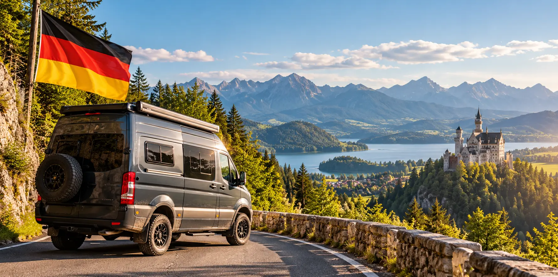 Avventura alpina in Baviera in camper van.